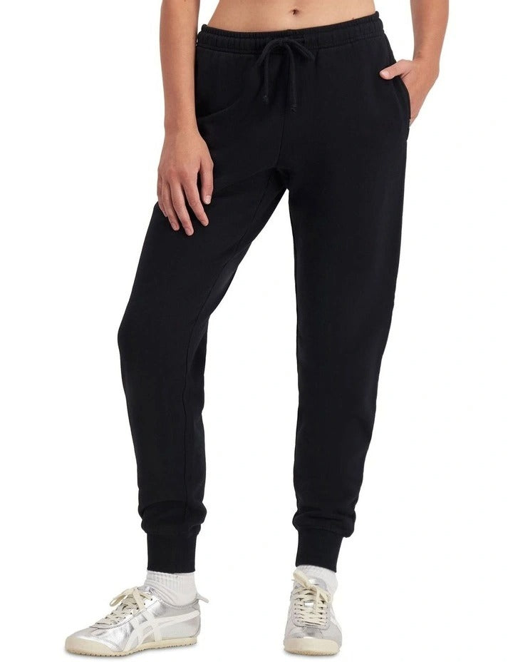 Bonds Cotton Sweats Fleece Skinny Trackie in Nu Black, view 6