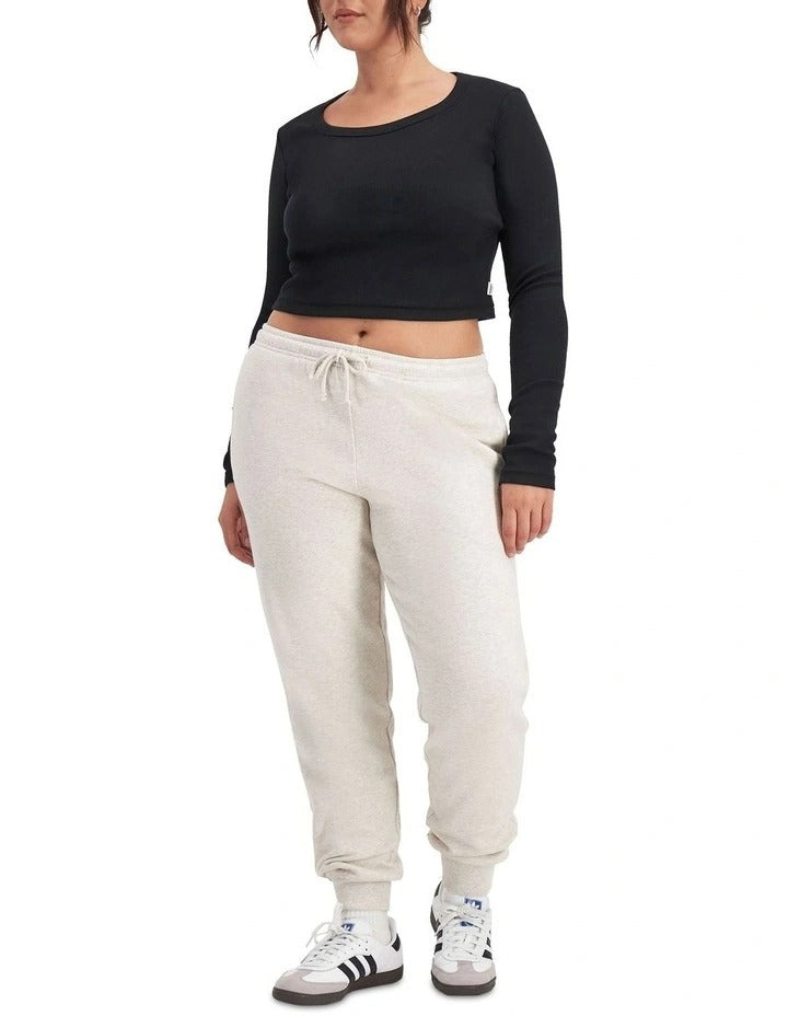 Bonds Cotton Sweats Fleece Skinny Trackie in Polar Marle, view 4