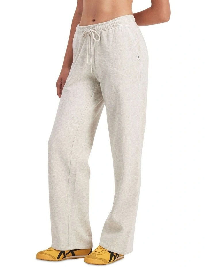 Bonds Cotton Sweats Fleece Straight Leg Trackie in Polar Marle, view 3