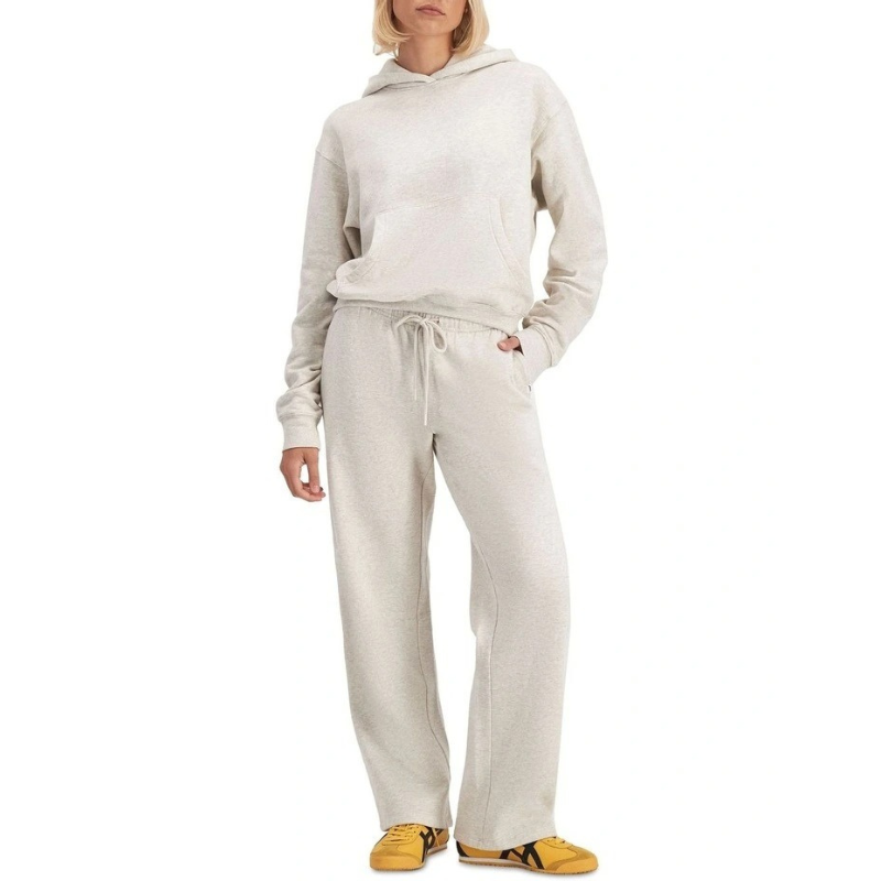 Bonds Cotton Sweats Fleece Straight Leg Trackie in Polar Marle