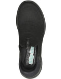 Skechers Ultra Flex 3.0 Cozy Streak Slip-ins Sneakers in Black with hands-free design and cushioned comfort
