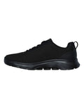 Skechers Go Walk 7 Clear Path Sneakers in Black with lightweight cushioning and breathable comfort for everyday walking