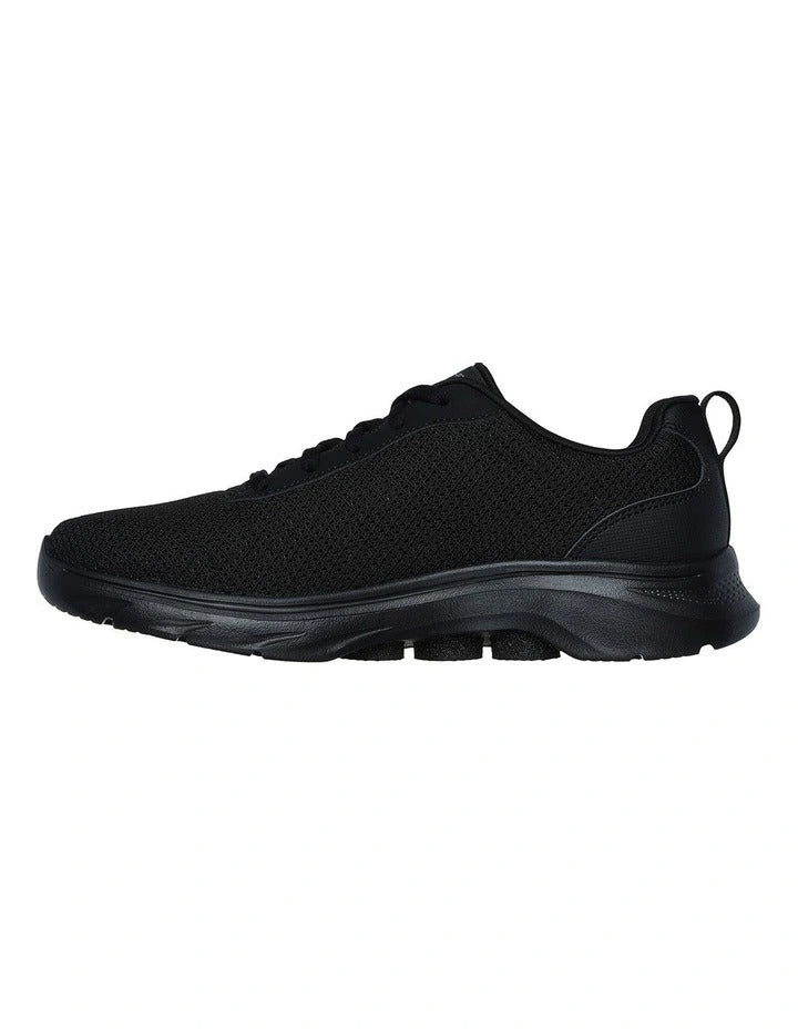 Skechers Go Walk 7 Clear Path Sneakers in Black, view 3