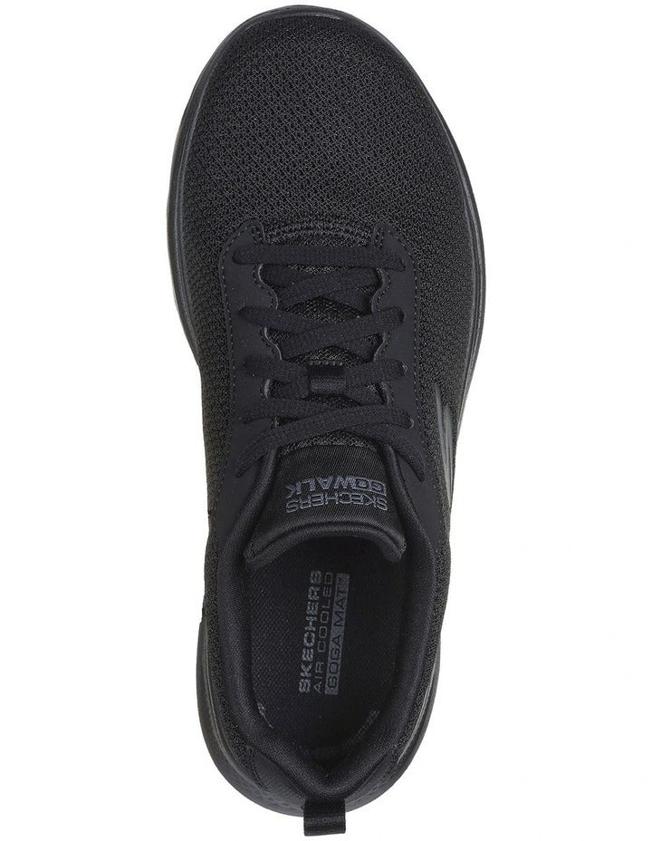 Skechers Go Walk 7 Clear Path Sneakers in Black, view 5