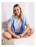 Chloe & Lola Women's Loungewear Relaxed Boxy T-Shirt in Grey Marle