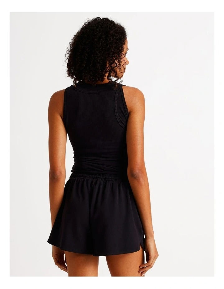 Chloe & Lola Loungewear French Terry Short in Black, view 5