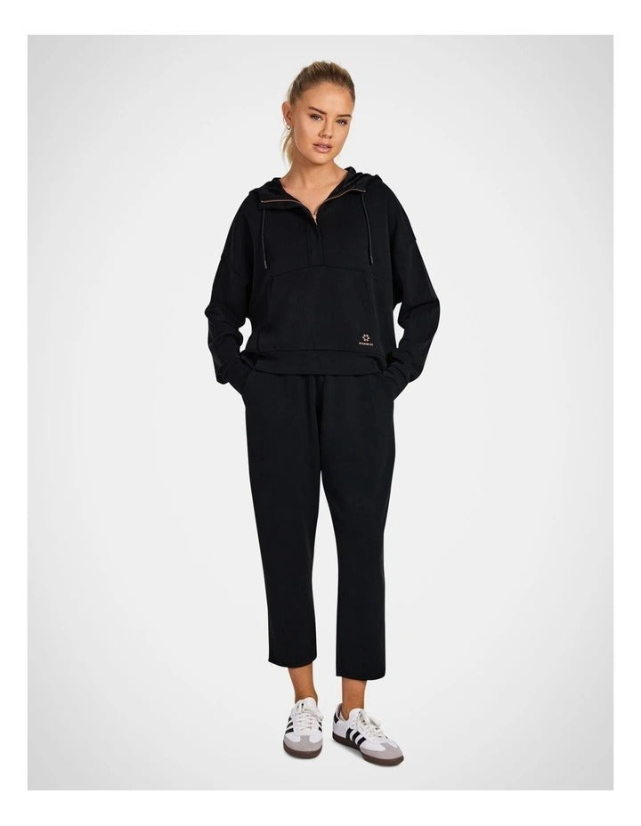 Rockwear Travel Half Zip Hoodie in Black, view 5