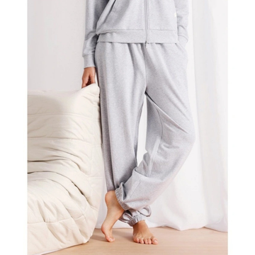 Chloe & Lola Grey Marle Cuffed Sweat Pants front view