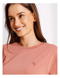 Chloe & Lola relaxed boxy tee in ultra-soft 100% cotton, featuring a round neck and relaxed fit. 