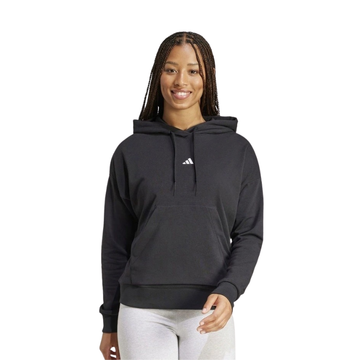 Adidas Essentials French Terry Hoodie in Black – Front View