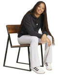 Adidas Essentials Small Logo French Terry Hoodie in Black with soft cotton blend and chest 3 Bar Logo