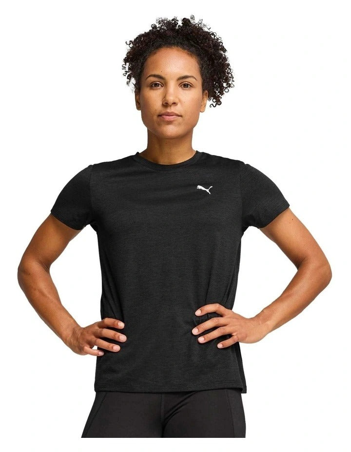 Puma Women Tad Essential Heather Tee 100% polyester training t-shirt in heather design