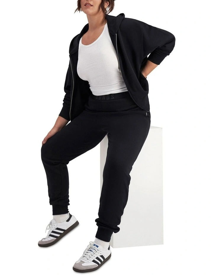 Bonds Sweats Cotton Zip Hoodie in Black, view 6