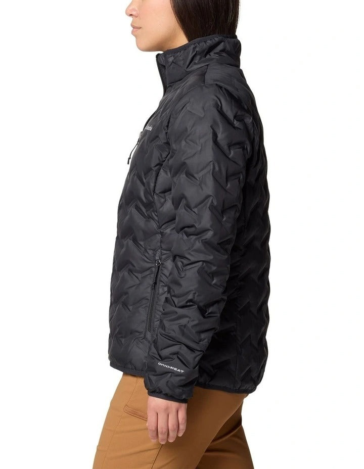 Columbia Delta Ridge II Down Hooded Jacket in Black, view 3