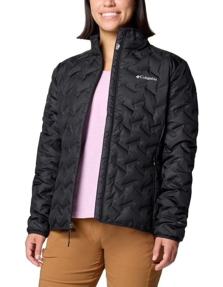 Columbia Delta Ridge II Down Hooded Jacket in Black, view 7