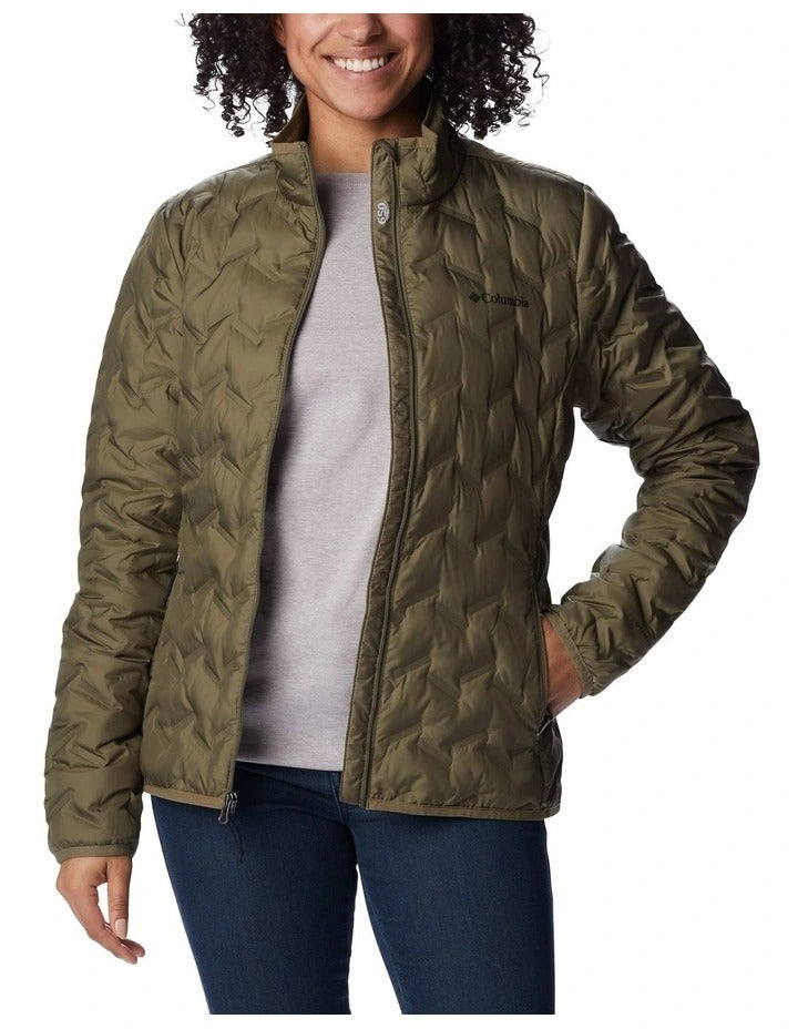 Columbia Delta Ridge II Down Hooded Jacket in Green, view 7