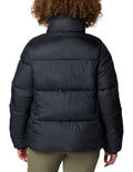 Columbia Puffect II Puffer Jacket in Black with water-resistant fabric, synthetic insulation, and zippered hand pockets