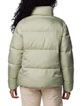 Columbia Puffect II Puffer Jacket in Safari with water-resistant fabric, synthetic insulation, and zippered hand pockets