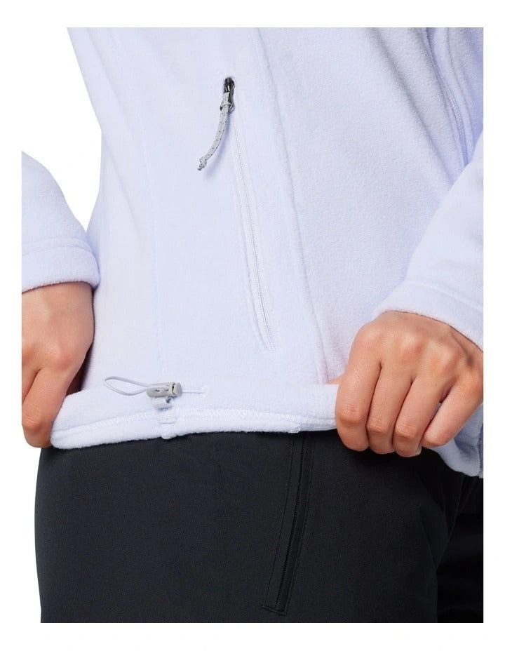 Columbia Fast Trek II Fleece Jacket in Blue with zippered hand pockets and cold-blocking collar
