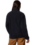 Columbia Sequoia Grove Full Zip Fleece in Black made with recycled polyester, zippered hand pockets, and high collar