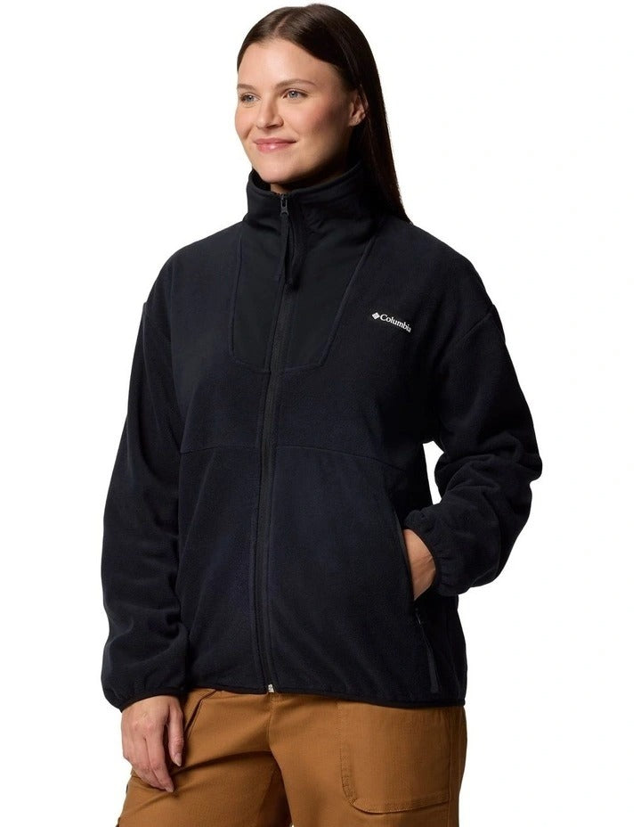 Columbia Sequoia Grove Full Zip Fleece in Black, view 4
