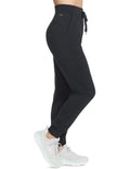 Skechers Skechluxe Elevate Jogger in Black PT149 BLK - Women's athletic jogger pants with premium comfort and sleek modern fit