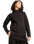 Puma Evostripe Full-Zip Hoodie for Men in Cotton Polyester Blend with Side Pockets