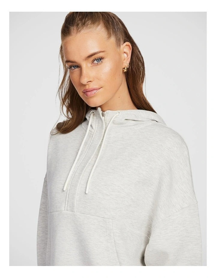 Rockwear Travel Hip Half Zip Hoodie in Grey, view 4