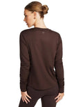 Rockwear Thermal Long Sleeve Crew Top in Chocolate