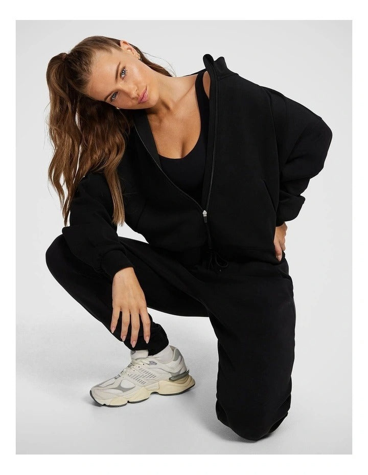 Rockwear Travel Zip Through in Black, view 7