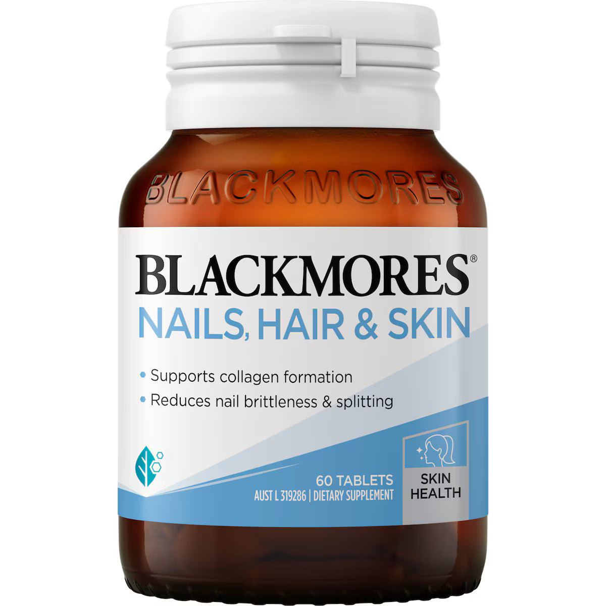 Blackmores Nails Hair & Skin Beauty Vitamin Tablets 60 pack, view 1