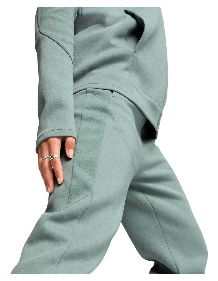 Puma Evostripe Sweatpants 77% Cotton 23% Recycled Polyester with Reflective Drycell Logo and Zip Pockets