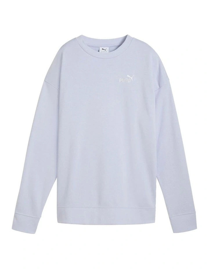 Puma ESS No.1 Logo Relaxed Crew Sweat Top in cotton blend with casual style