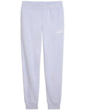 Puma Ess No. 1 Logo Sweatpants in black with rib waistband and comfortable fit