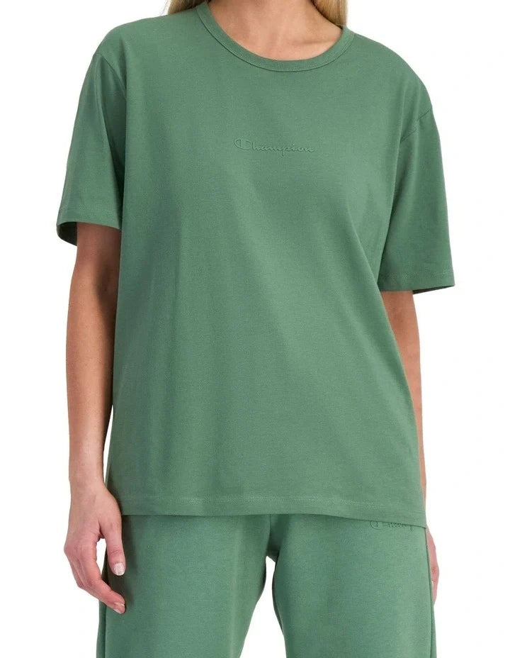 Champion Oak brown short sleeve logo tee for men