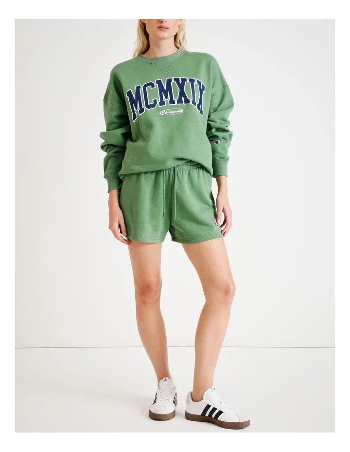 Black Champion MCMXIX logo shorts