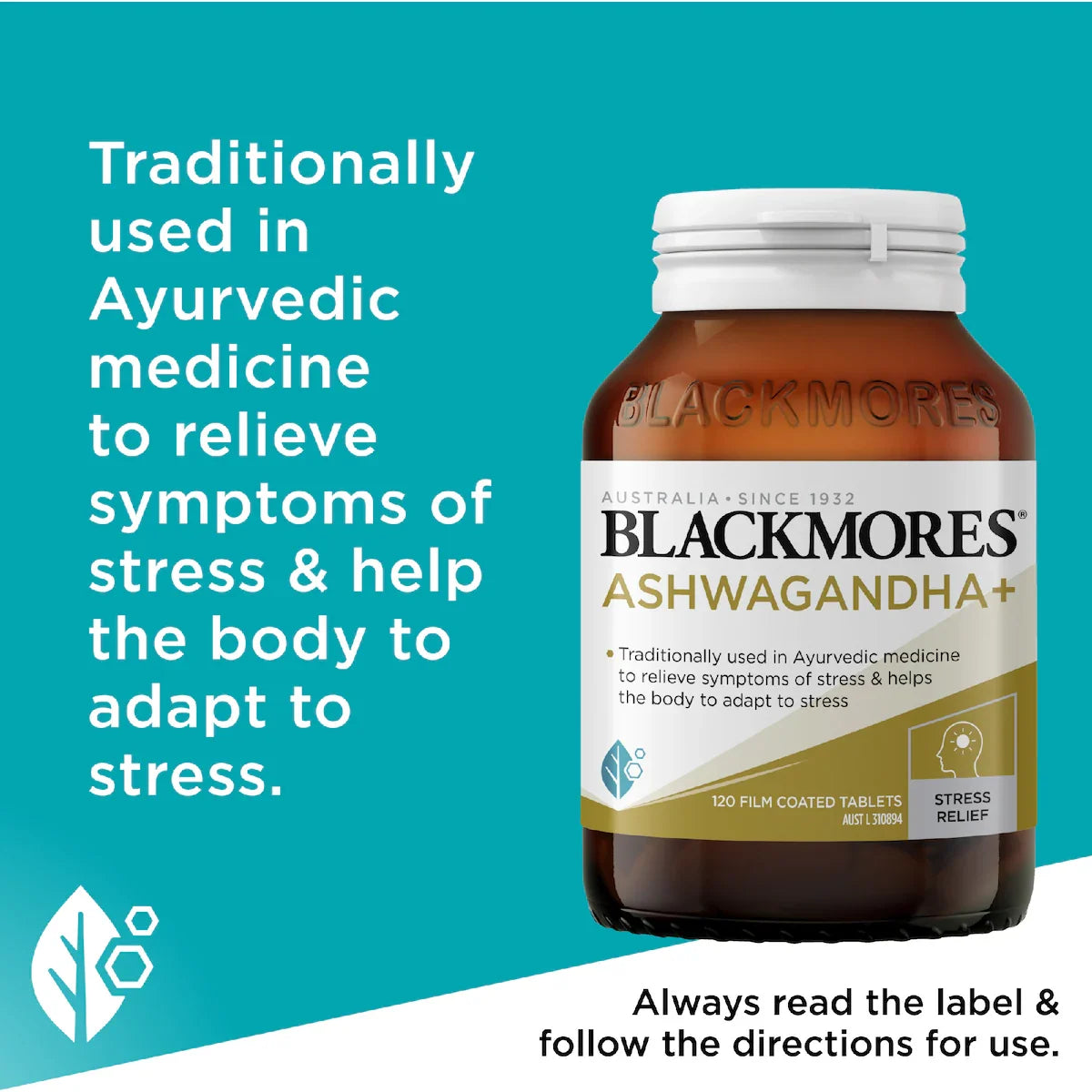 Blackmores Ashwagandha+ 60 pack, view 4