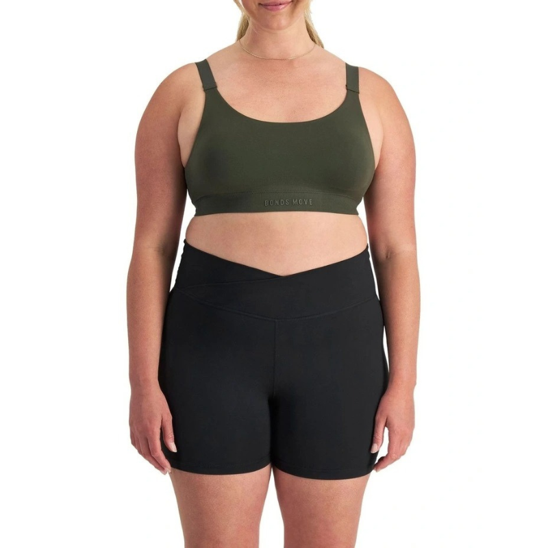 Bonds Move Seamless Bralette in Green, view 1