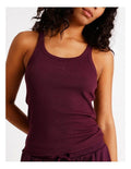 Chloe & Lola Loungewear Rib Square Tank, sleeveless with scoop neck, soft cotton blend, available in sizes 4-20.