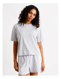 Chloe & Lola Boyfriend Lounge T-Shirt in 100% Modal fabric, featuring a relaxed fit and round neck. 