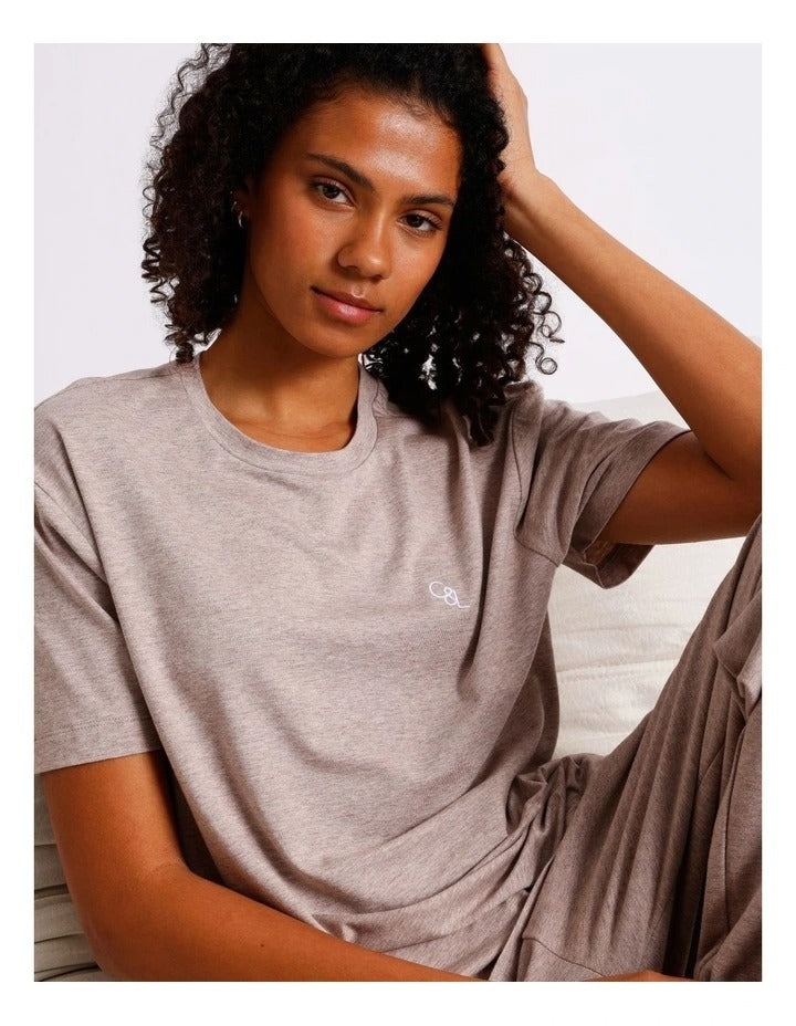 Chloe & Lola women’s cotton relaxed boxy tee with round neck – exclusive to Myer