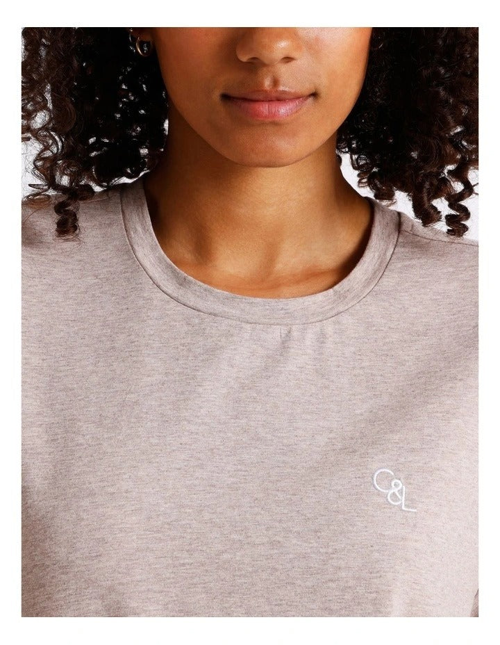 Chloe & Lola women’s cotton relaxed boxy tee with round neck – exclusive to Myer