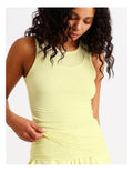 Chloe & Lola Women's Loungewear Double Layer Tank in Light Yellow