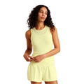 Double Layer Tank in Light Yellow front view