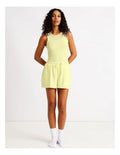 Chloe & Lola Women's Loungewear Double Layer Tank in Light Yellow
