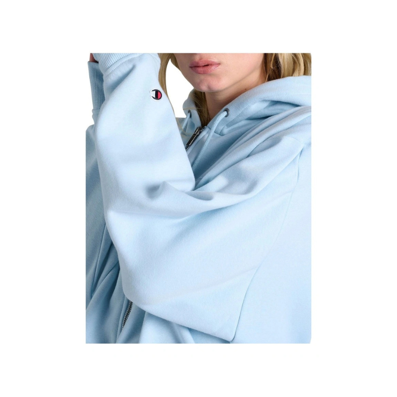 Athletic style Champion quarter zip sweater in blue