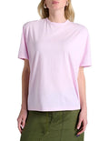 Casual women’s Champion script tee in pink