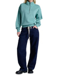 Casual athletic Champion Rochester blue quarter zip sweatshirt