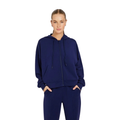 Rockwear Travel Zip Through Hoodie in Blue – Front View
