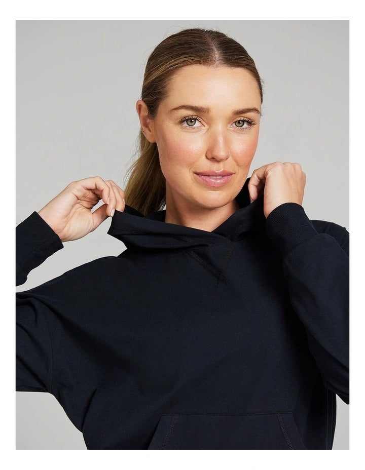 Rockwear Comfort Touch Long Sleeve Hoodie in Black, view 4